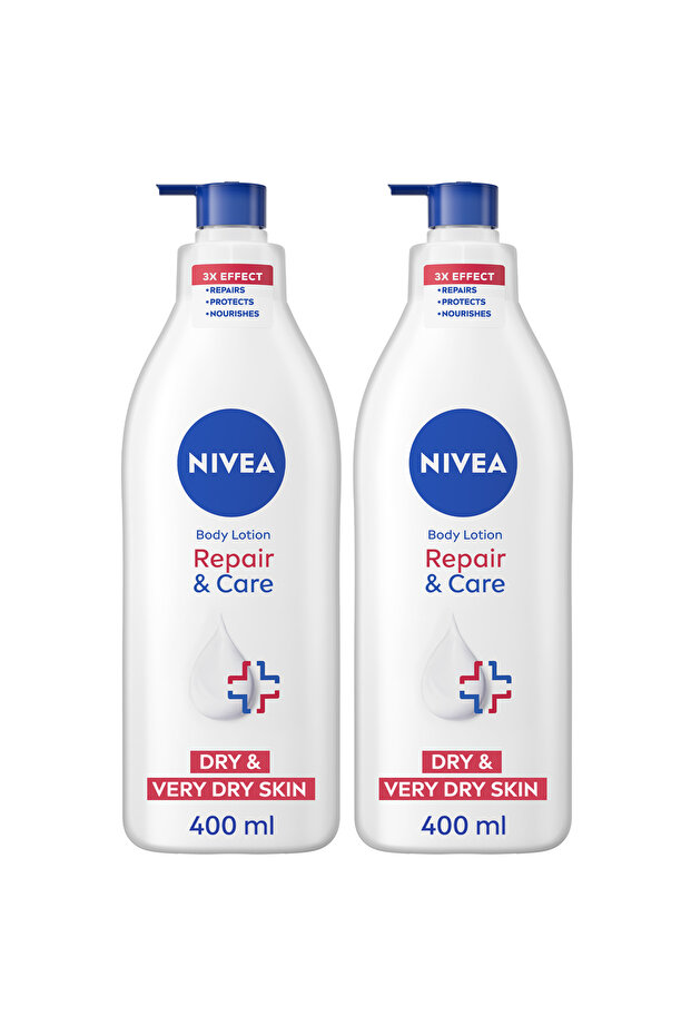 Repair & Care Dexpanthenol Serum Body Lotion Very Dry Skin Twin (2x400ml)