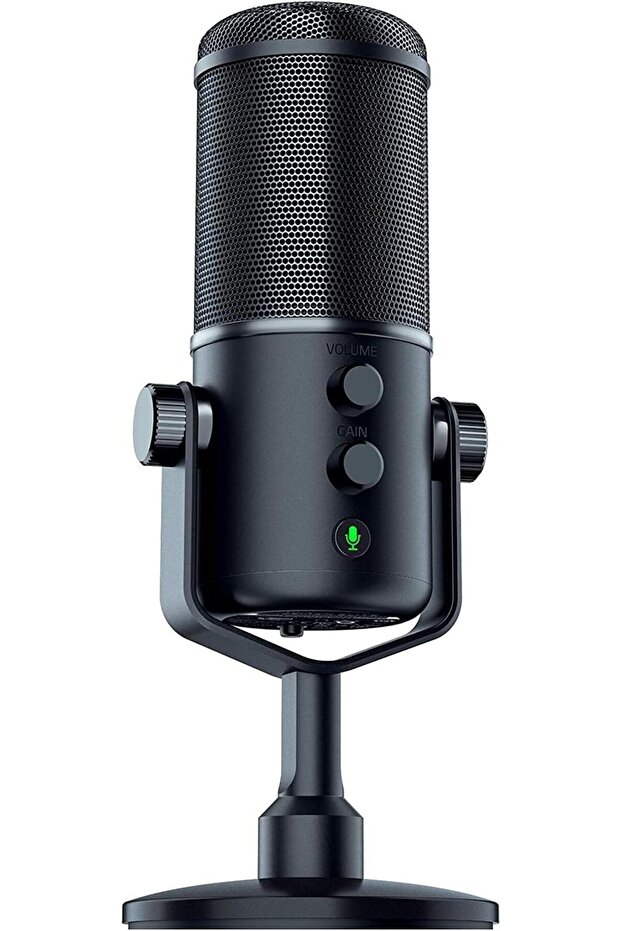 ميكروفون Seiren Elite Studio-Grade متعدد الأنماط الرقمي USB ومكبر صوت سماعة الرأس