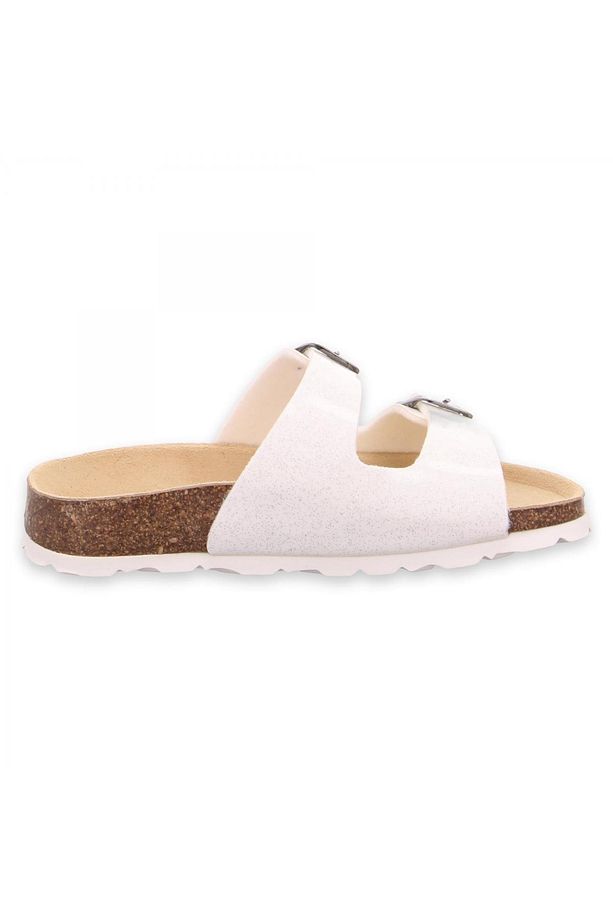 800111 G Deri Krem Unisex Terlik - 4