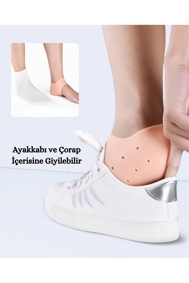 Topuk Jileti Raspası ve Grau Topuk Çorabı - 2