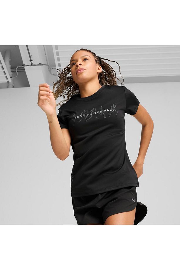 Graphıcs Runnıng Slogan Tee Kadın Tişört - 5