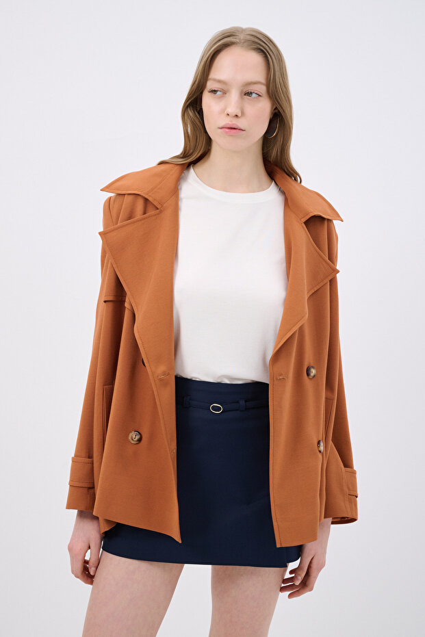 Nakışlı Düğmeli Ceket - 6