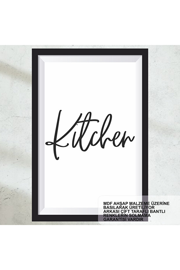 Kitchen Kitchen Writing Home Decoration Frame Look Wood Painting Poster