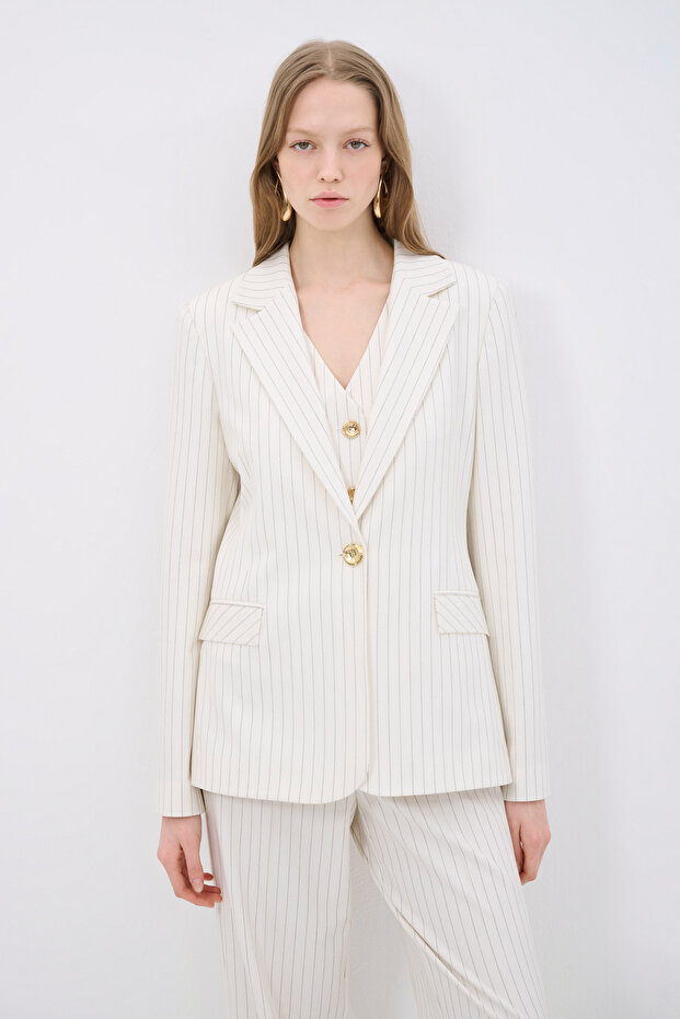 Çizgili Ceket - 1