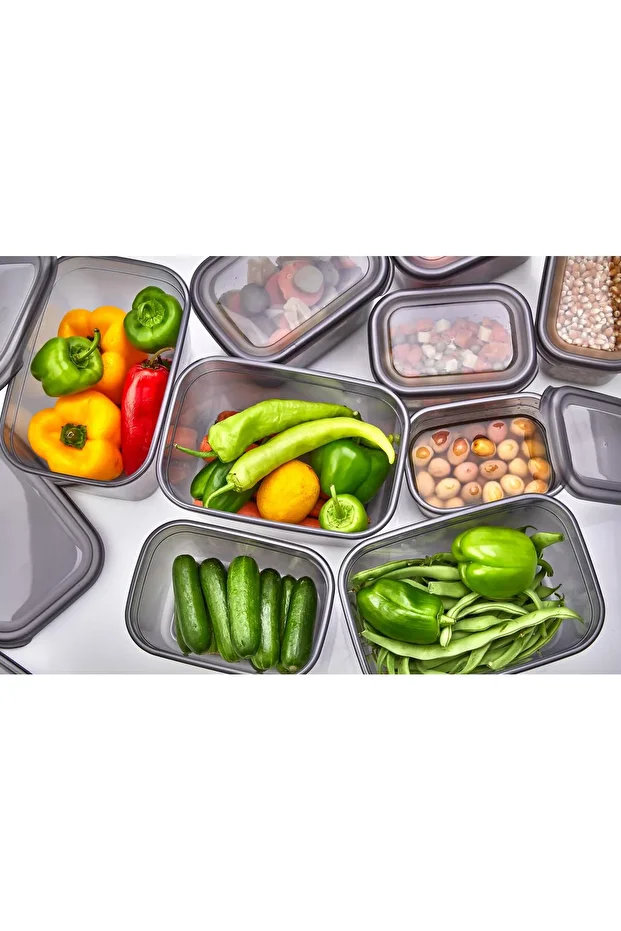 Extra Storage Container Set of 9 - Breakfast Refrigerator Container Set - 4