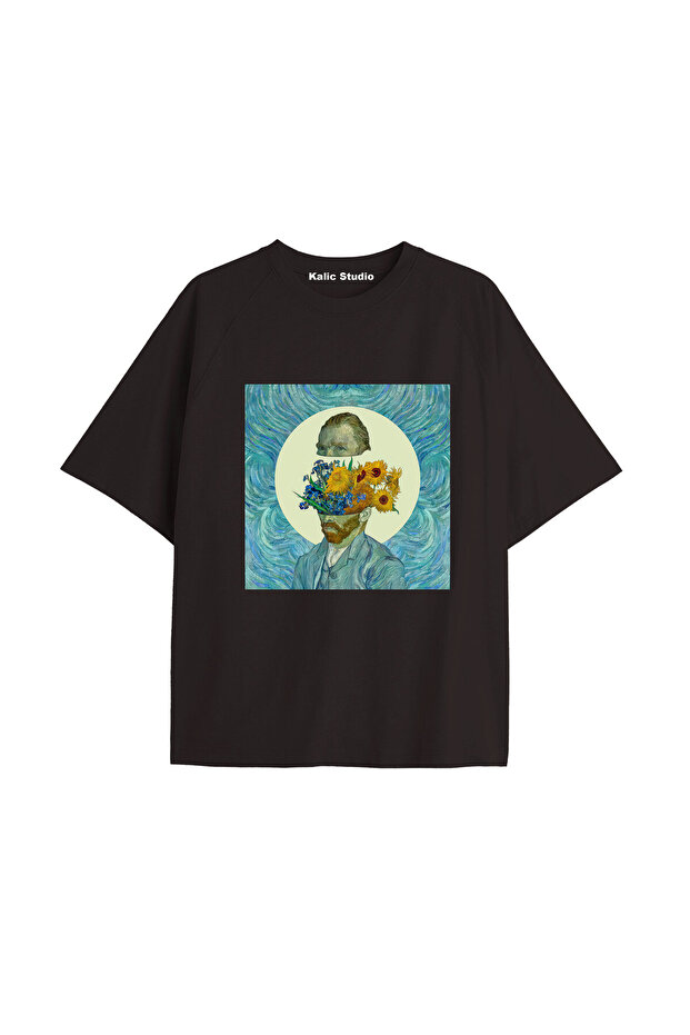 Unisex Van Gogh Printed Oversize T-shirt