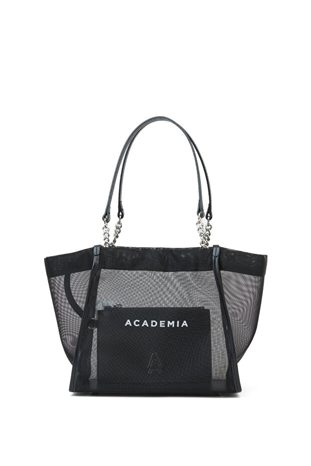 Siyah Kadın File Çanta - 1