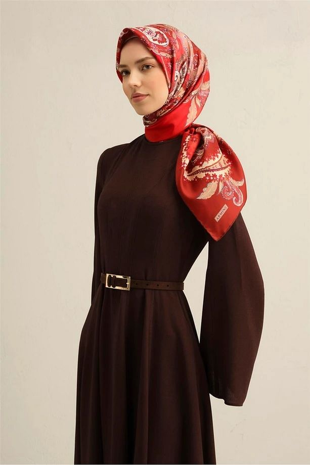 50 Twill Ipek Eşarp 9338d - 1
