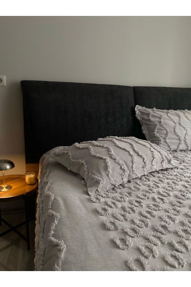 YATAK ÖRTÜSÜ SARAY MODEL 2 [GRİ ] - 5