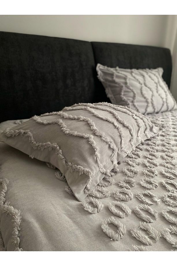 YATAK ÖRTÜSÜ SARAY MODEL 2 [GRİ ] - 3