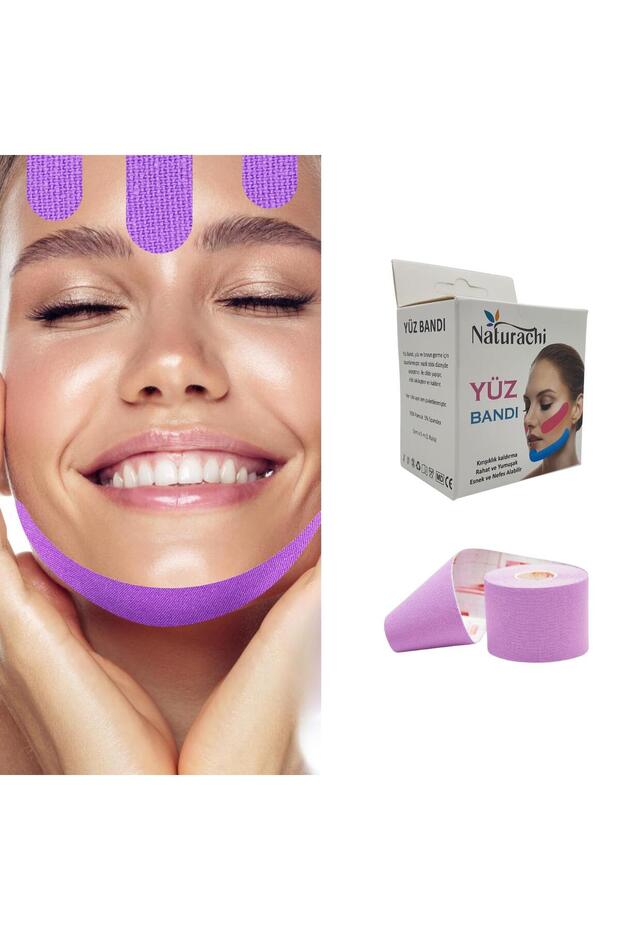 Beauty Tape Face Tape for Facial Yoga Face Lifting Band Purple Color