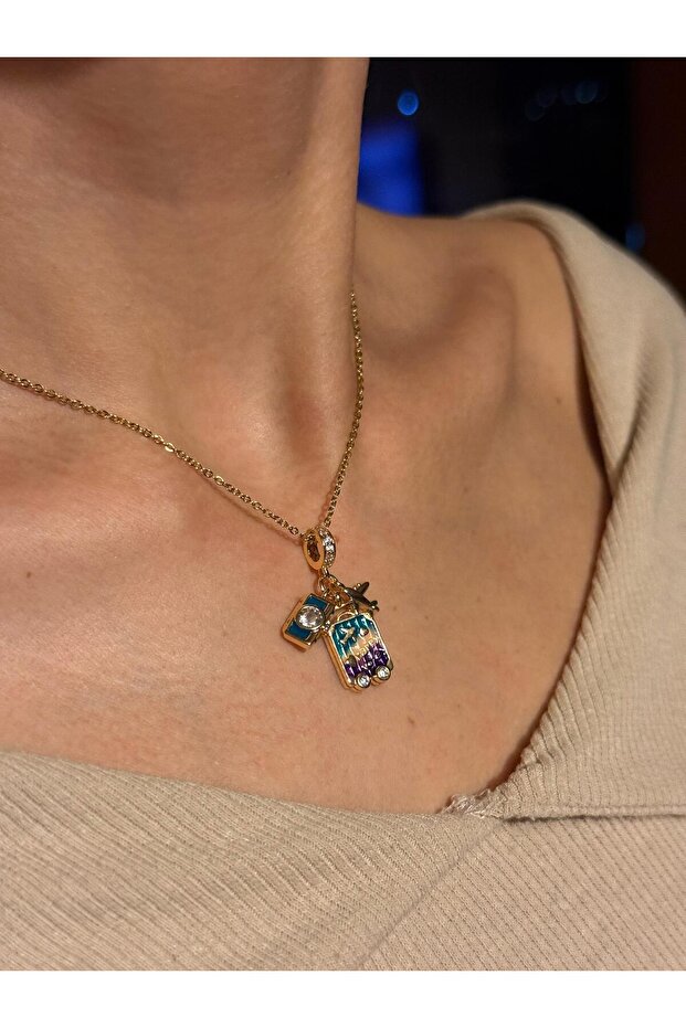 seyahat kolyesi charmlı - 2