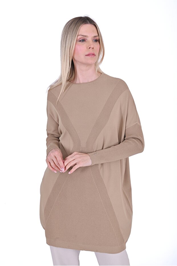 İNVEE 6923 Camel Tunik - 2