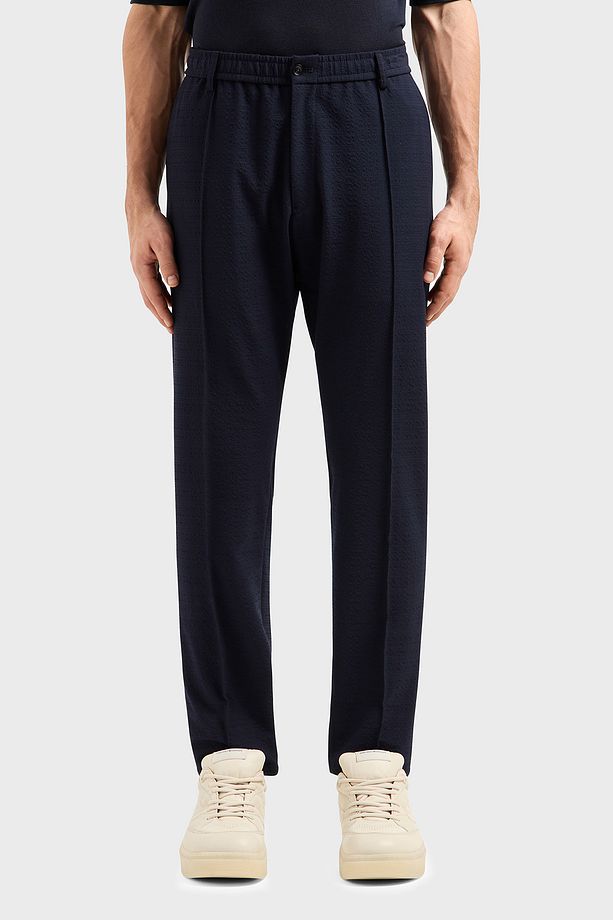 Streç Regular Fit Yüksek Bel Düz Paça Çımalı Dokuma Pantolon Erkek PANTOLON EM000440 - 1