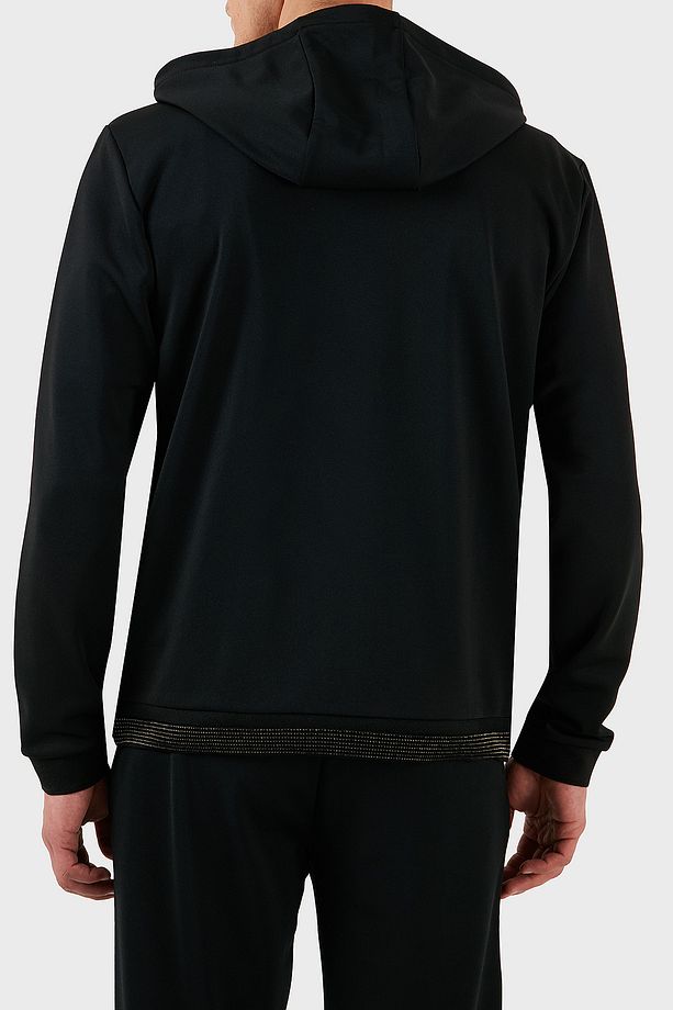 Modal Karışımlı Regular Fit Taş Detaylı Kapüşonlu Sweat Erkek SWEAT 7M000304 AF13740 UC001 - 2