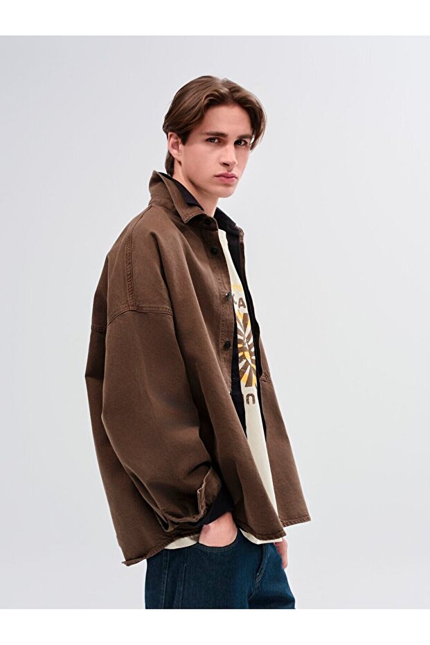 Wıllo Oversıze Jean Gömlek - 4