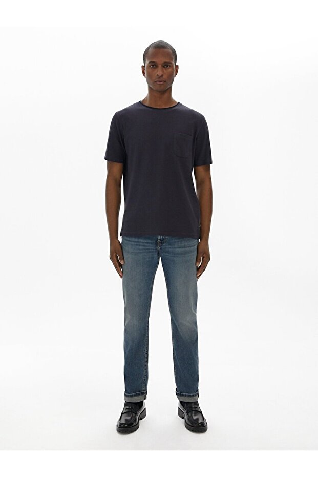 Regular Lacivert T-shırt - 1