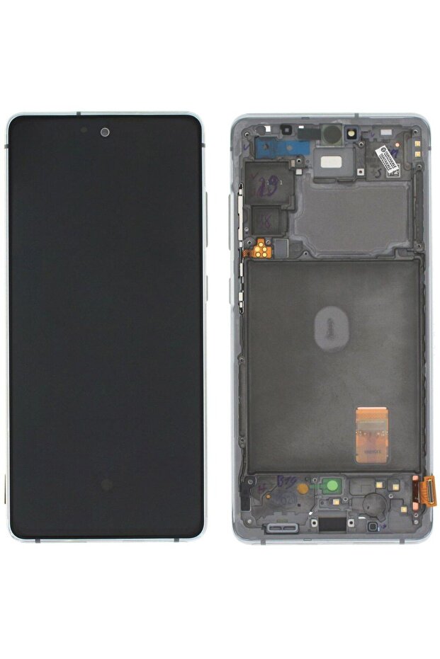 شاشة سامسونج جالاكسي S20 FE 5G SM-G781 LCD تعمل باللمس باللون الأبيض