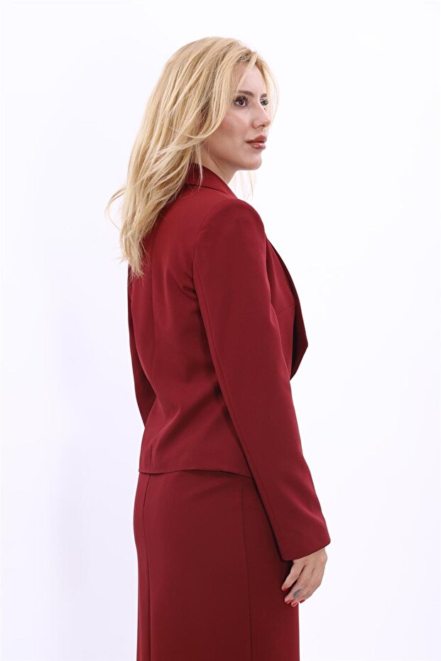 Mini Ceket-Bordo - 3