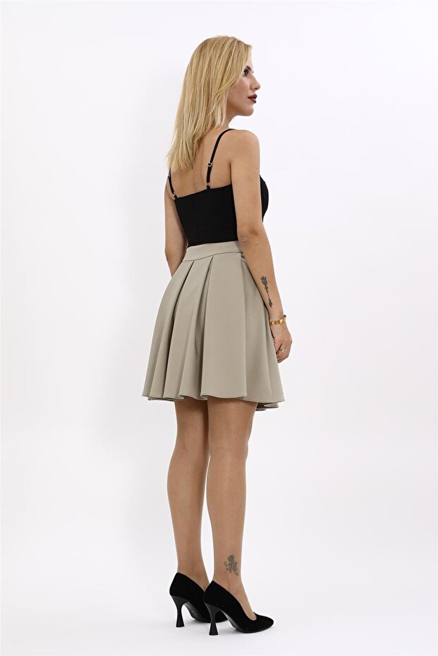 Kısa Kloş Etek-Bambu - 4