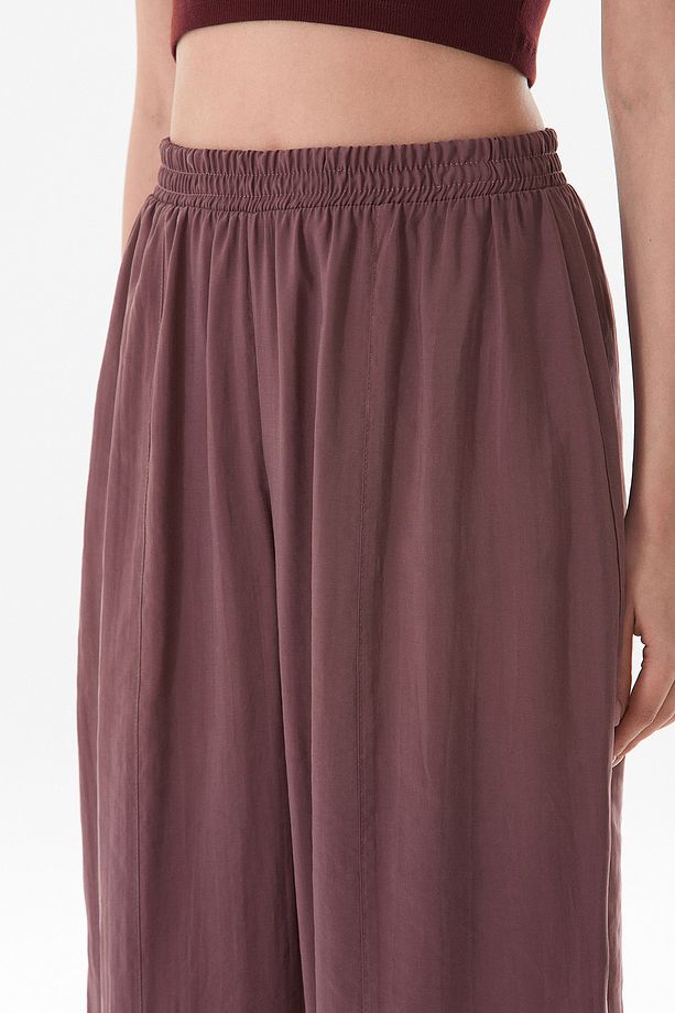 Beli Lastikli Çimalı Ayrobin Kumaş Şalvar Pantolon - 7