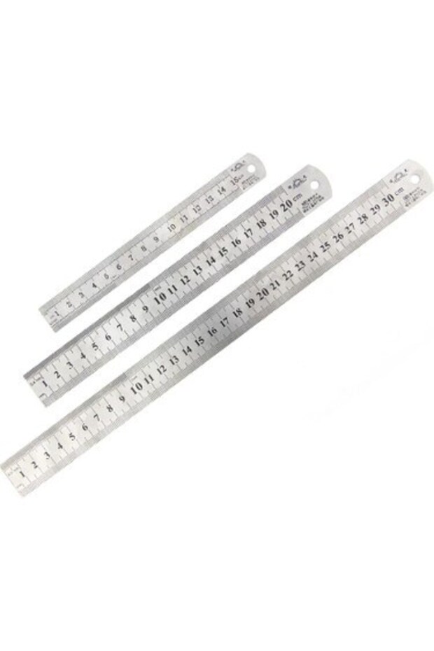Paslanmaz Çelik Cetvel 10 Cm - 1