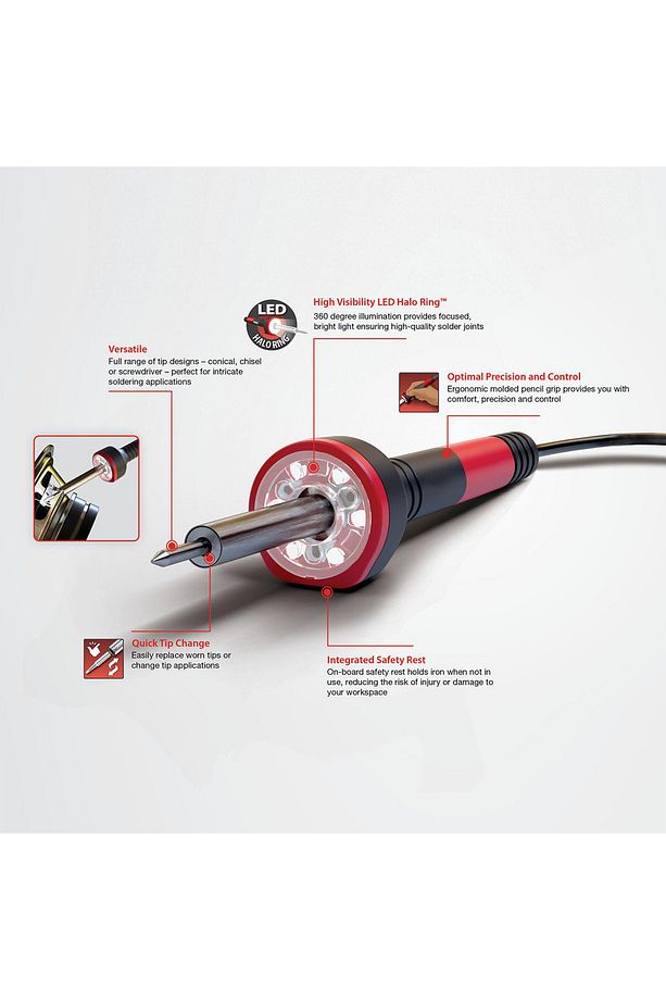 Lehim Makinesi Havya Kalem 80 W Weller WLIR8023 Elektrikli Hızlı Isıtma Değiştirilebilir Uç 1 Adet - 5