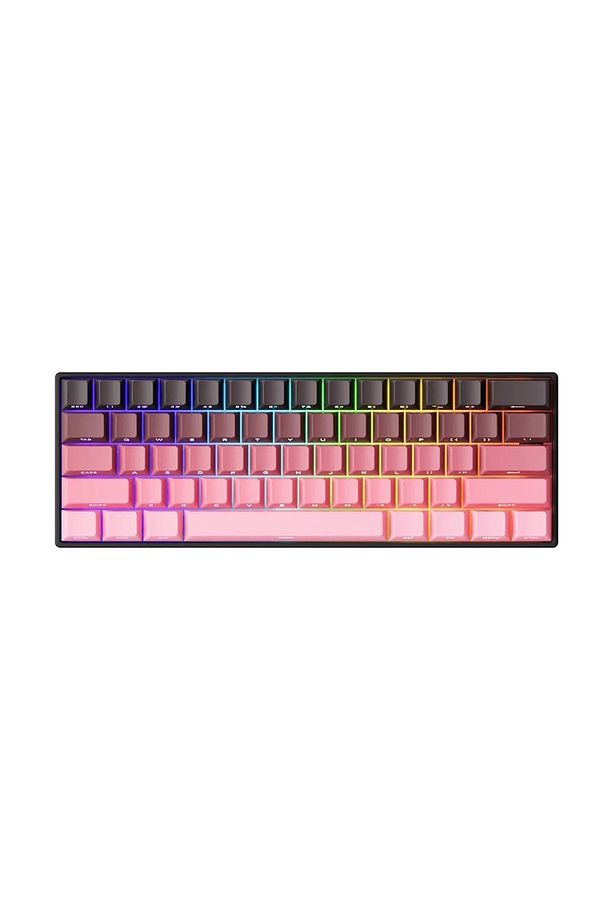 MONSGEEK FUN60 Max Shine-Through Black-Pink Gradient HE Manyetik ARGB Kablosuz Mekanik Klavye - 1