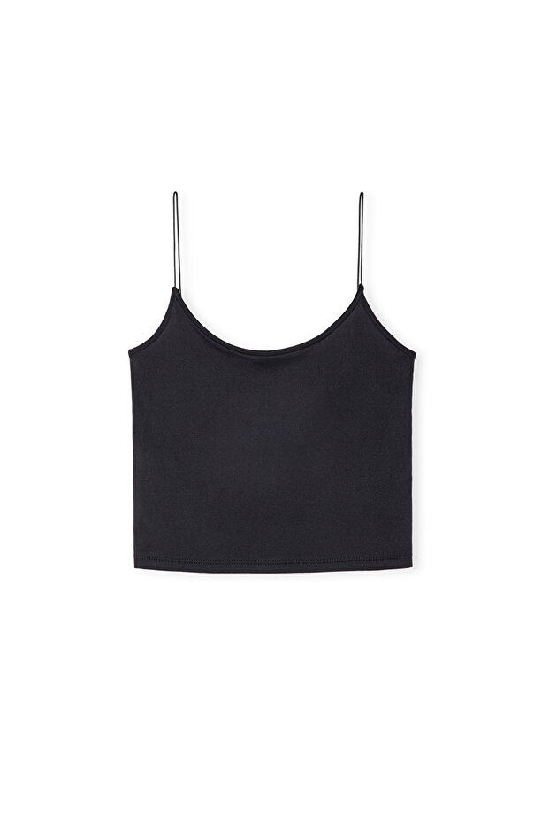 Askılı crop tişört - 3