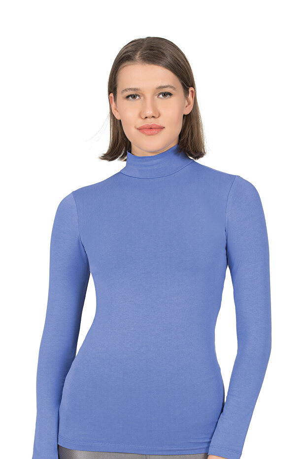 Özkan 26031 Women's Cotton Long Sleeve Turtleneck Bodysuit