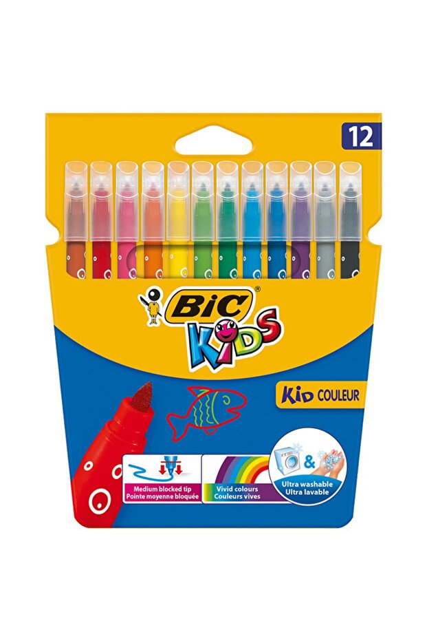 Bic KEÇELİ KALEM KID COULEUR 12 RENK 9202932