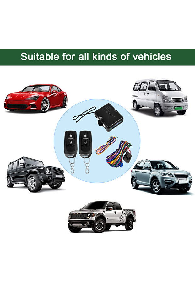 Universal Car Keyless Entry System with Remote Lock Unlock, Trunk Release, and Auto Lock Feature - 5