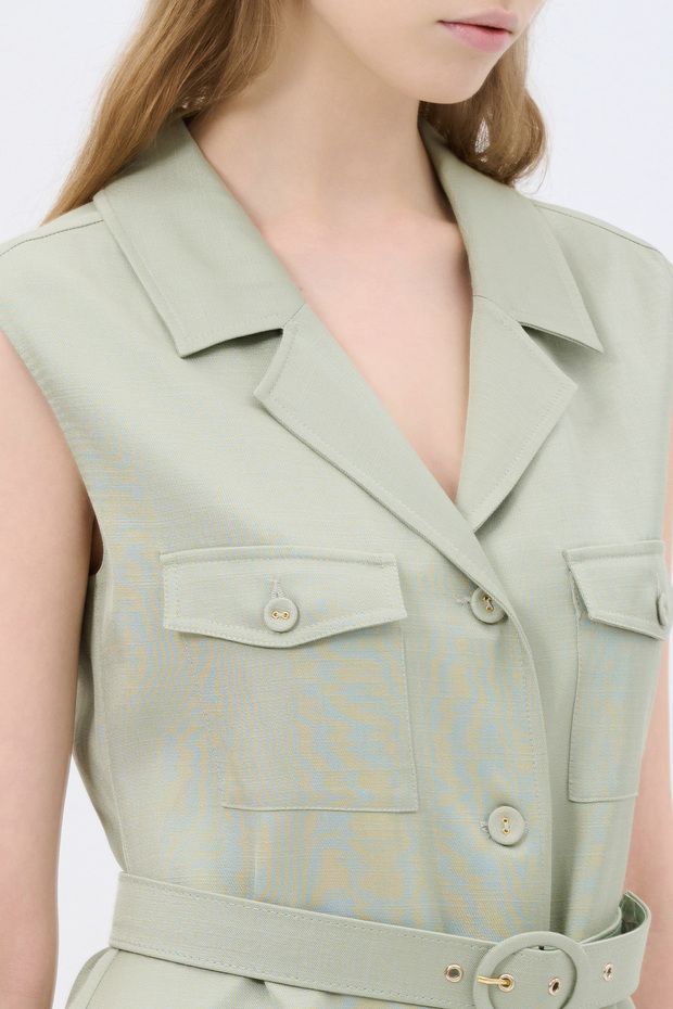 Körüklü Cepli Elbise - 3