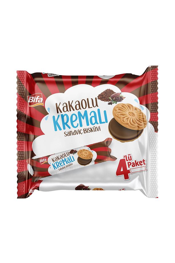 Kakaolu Kremalı Sandviç Bisküvi 240 gr X 2 Adet - 2