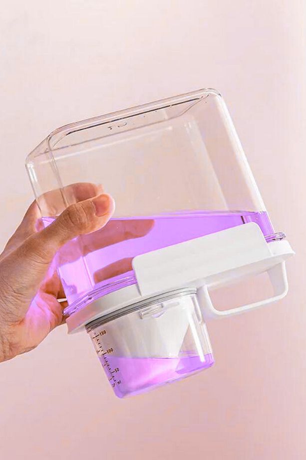 2 Adet Sızdırmaz Depolama Sıvı Toz Deterjan Erzak Saklama Kutusu- Ölçekli Deterjan Kutusu 1100 ml - 3