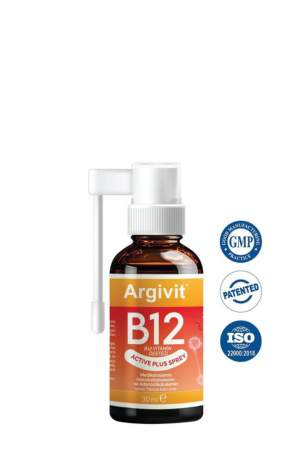 Active Plus B12 Vitamin Metilkobalamin,hidroksikobalamin,adenozilkobalamin Sprey 30 ml - 4