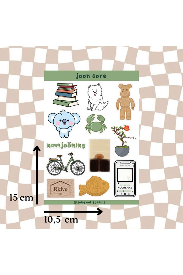 Bts Namjoon Rm Themed A6 Sticker - Sticker, Bullet Journal, Scrapbook, Sticker
