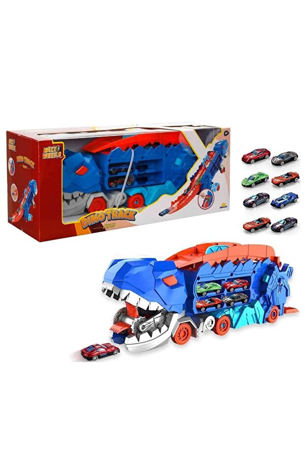مجموعة ألعاب شاحنة سباق الديناصورات القابلة للتحويل من Sunman 3in1 Maxx Wheels