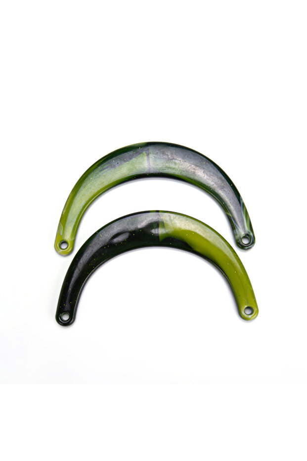 AKRİLİK C MODEL ÇANTA SAPI 2 ADET YEŞİL - 1