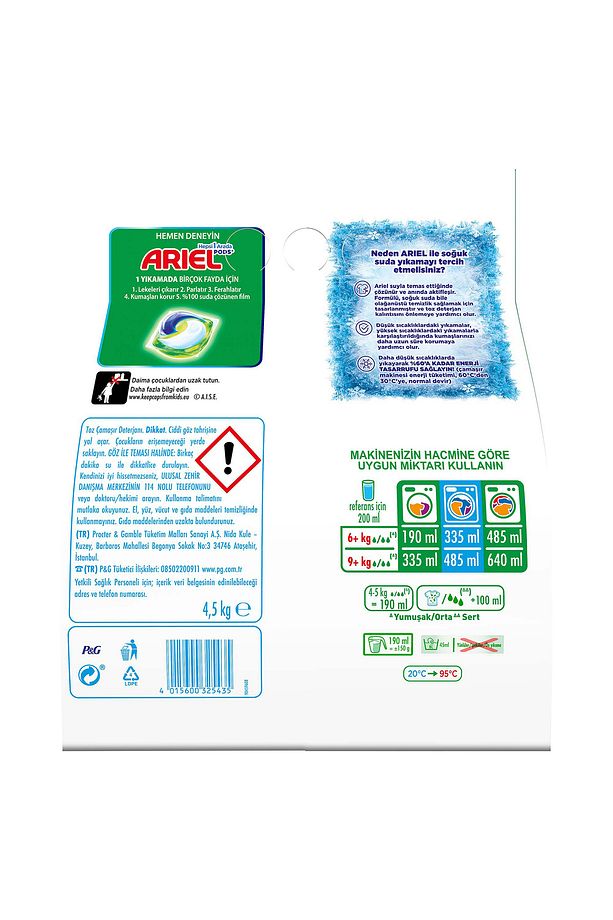 Dağ Esintisi 4,5 Kg Aquapudra Toz Çamaşır Deterjanı - 7