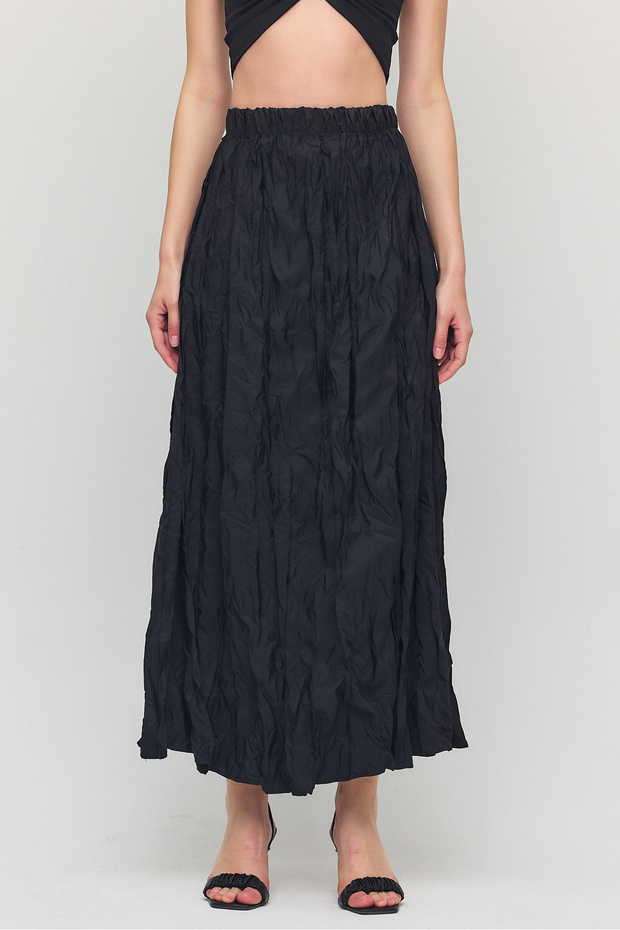 Fusta lungă șifonată - 2