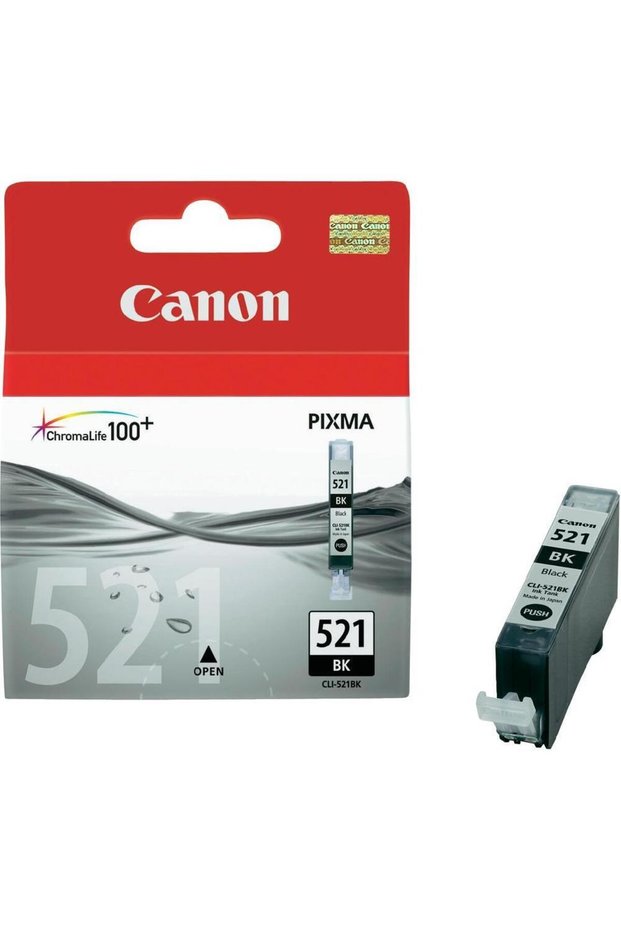 Canon cli-521bk black ink cartridge mp260-540-550-560-620-630 mx860-870