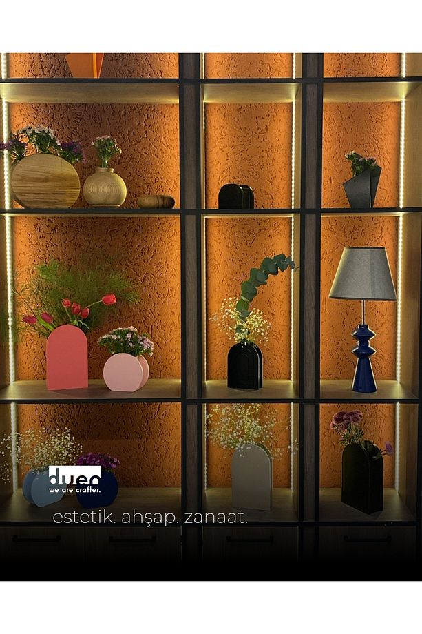 El Yapımı Kırmızı Ahşap Tabure & Sehpa – Modern ve Şık Tasarım - 4