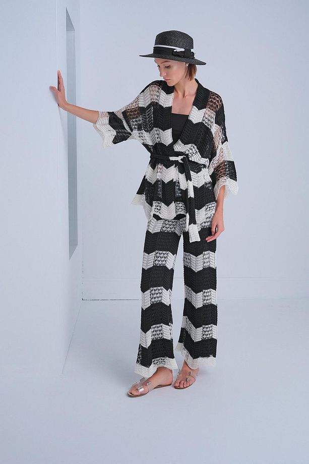 Ajurlu Astarlı Multi Pantolon - 2