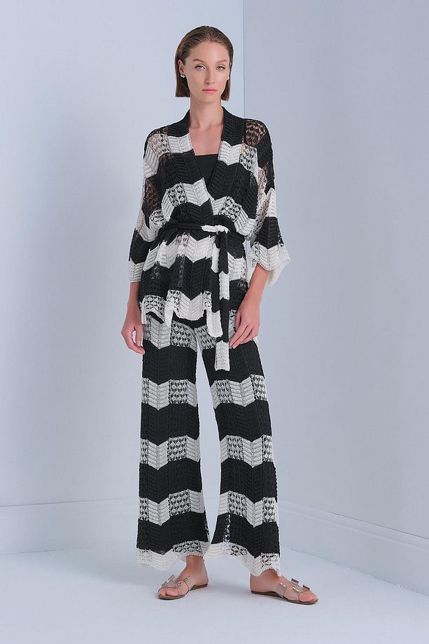 Ajurlu Astarlı Multi Pantolon - 4