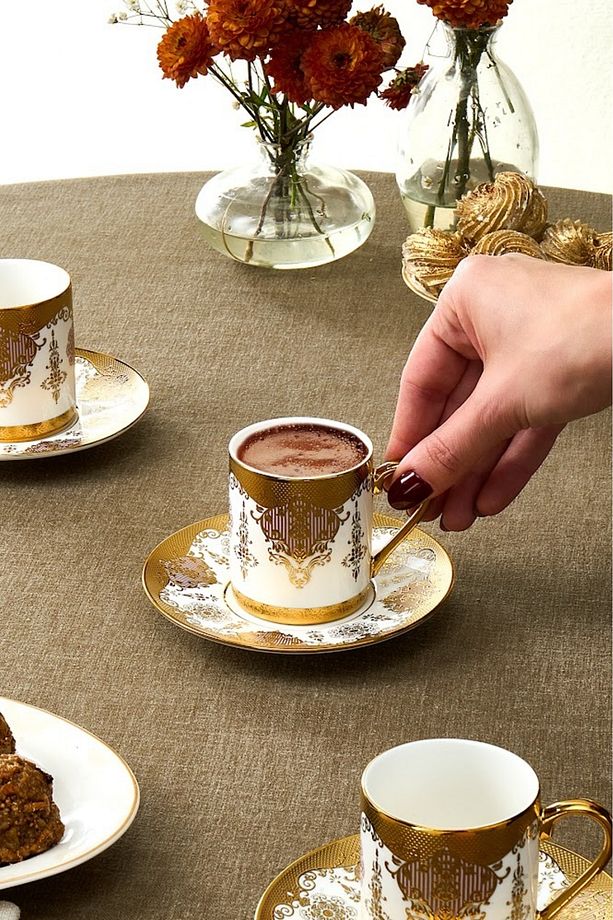 Azize 6 Kişilik Kahve Fincan Takımı 80 ml - 3