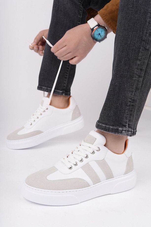 Logan Kalın Taban Bağcıklı Erkek Günlük Sneaker Spor Ayakkabı - 5