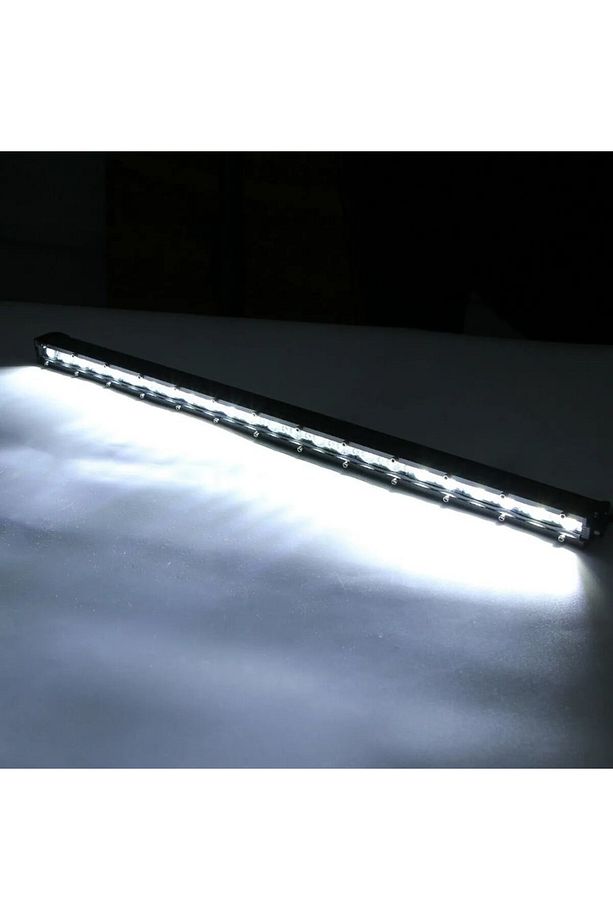 144W 48 Led Tek Sıra OffRoad Yayıcı Gündüz Farı Lambası Projektör - 2