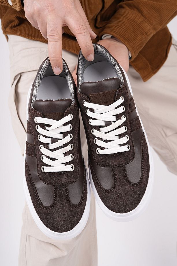 Logan Kalın Taban Bağcıklı Erkek Günlük Sneaker Spor Ayakkabı - 3