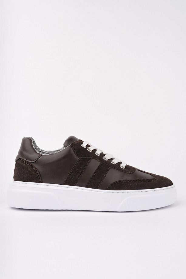 Logan Kalın Taban Bağcıklı Erkek Günlük Sneaker Spor Ayakkabı - 1